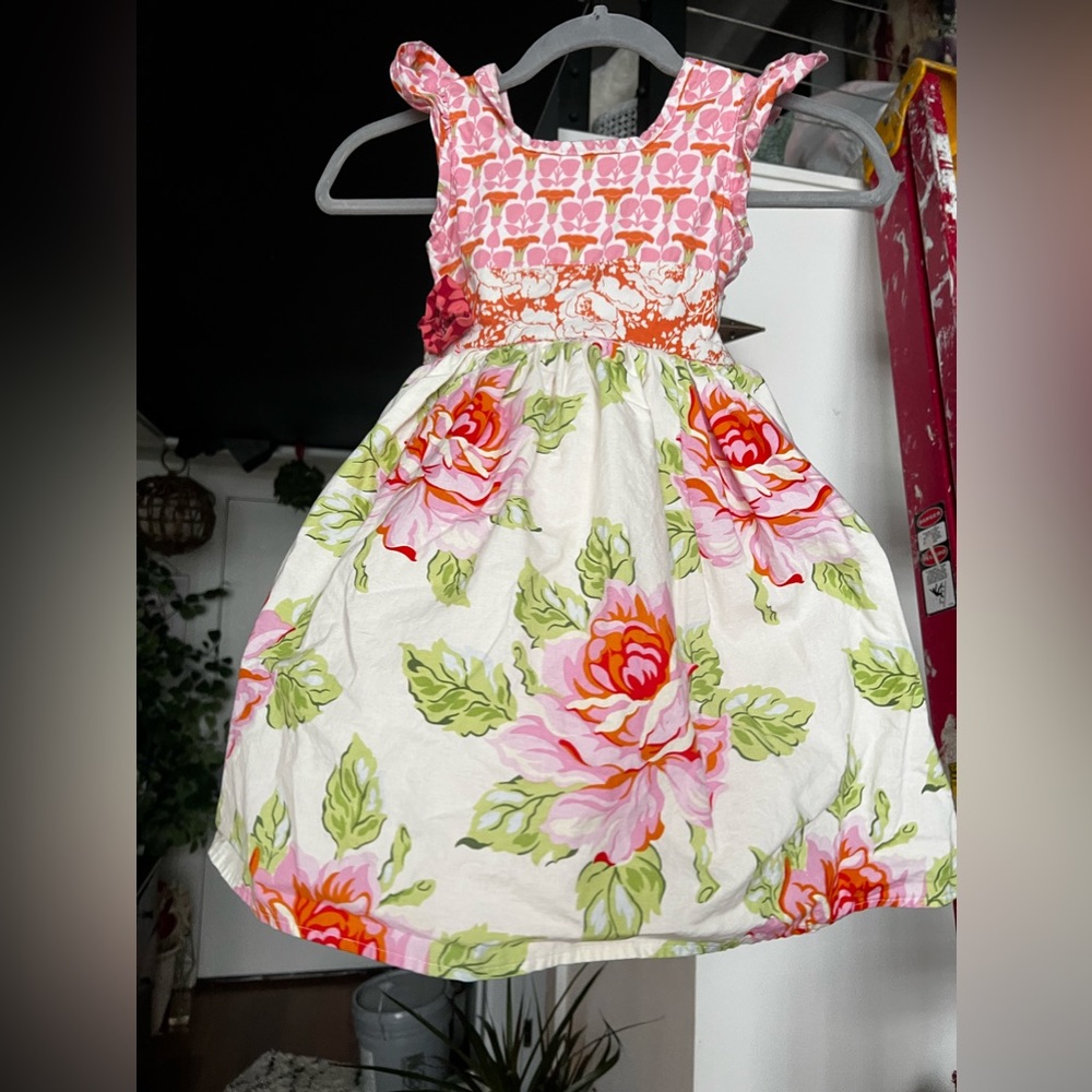 Hopscotch floral party easter dress euc 4